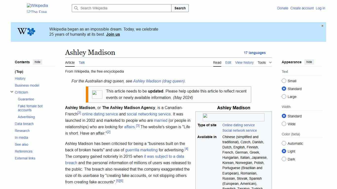 Ashley Madison - Wikipedia